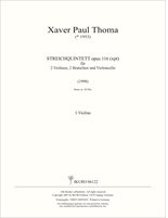 06122 Xaver Paul Thoma: Streichquintett opus 116 (xpt) Stimmensatz
