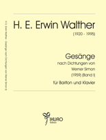 08081 H. E. Erwin Walther: Gesänge Band I (W. Simon)